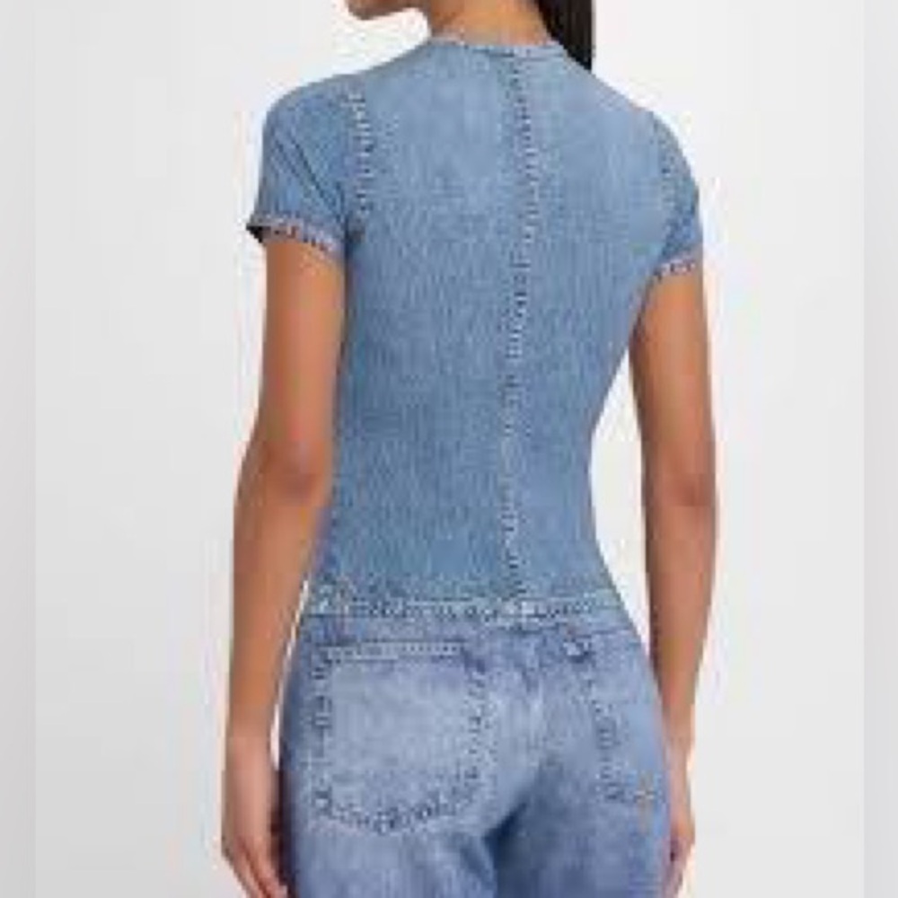 rag & bone Blue Short Sleeve Tee - Picture 6 of 6
